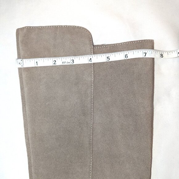 Sole Society | Knee High Suede Leather Boots "Paloma" Gray Beige	| Size 7M - Picture 16 of 16